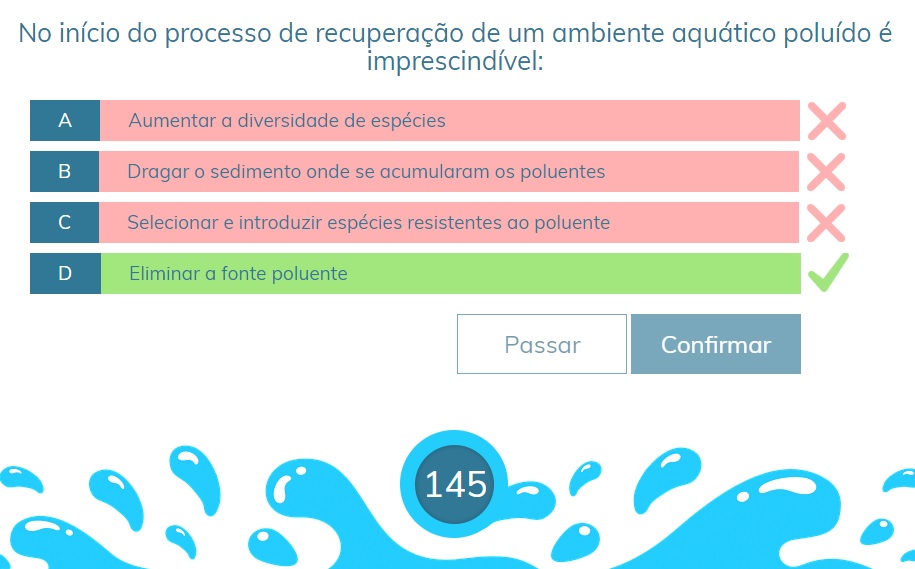 Regras do Jogo - Aquaquiz: jogo sobre a importância e o valor da água